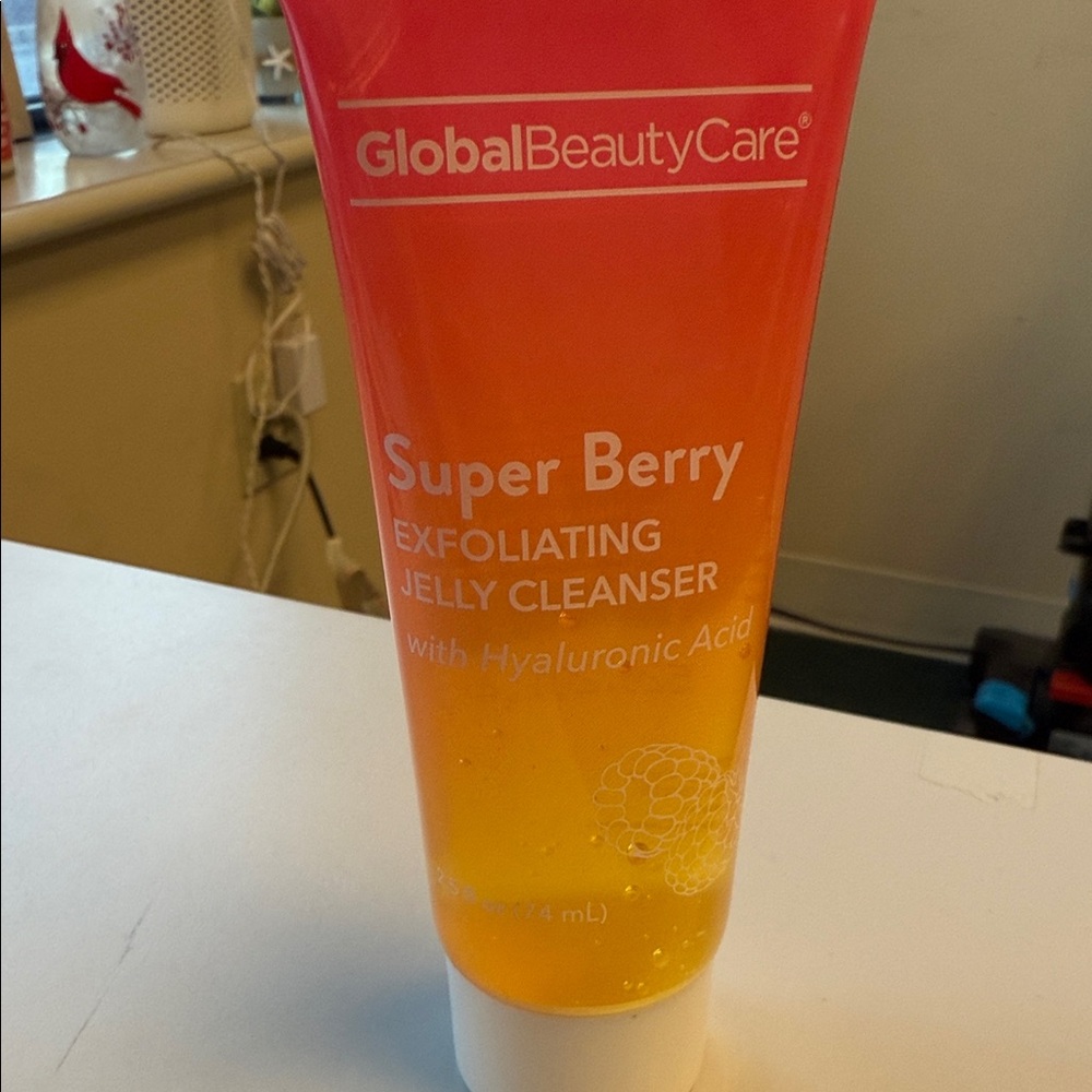 Global Beauty Care Super Berry Exfoliating Jelly Cleanser - Red and Orange